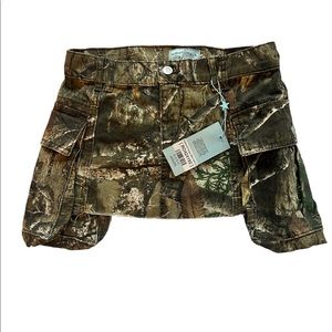Revice Camo Cargo Denim Skirt